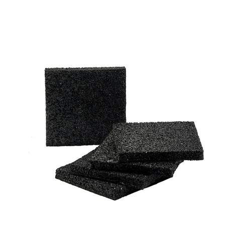 Anti-tril mat van gerecycled rubber 100 x 100 x 10 mm (10 stuks)